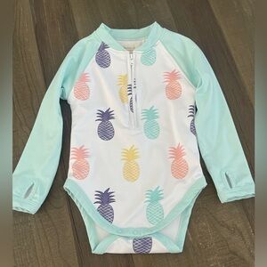 Monica and Andy pineapple swim suit 12-18 months